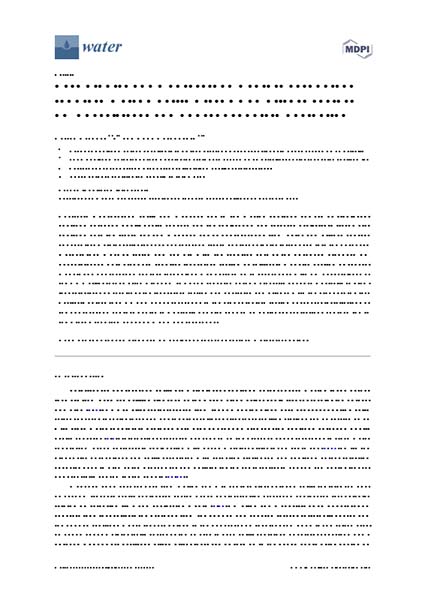 MDPI Water Puraceptor